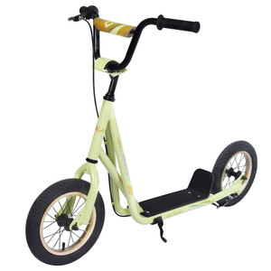 Youth Scooter Kick Scooter with Adjustable Handlebar and 12" Inflatable Wheels Youth Scooter Kick Scooter with Adjustable Handlebar and 12" Inflatable Wheels
