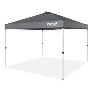 VEVOR 10x10 ft Pop Up Canopy Tent with Silver Coated Tarp - Waterproof Sun Shelter for Outdoor Events VEVOR 10x10 ft Pop Up Canopy Tent with Silver Coated Tarp - Waterproof Sun Shelter for Outdoor Events