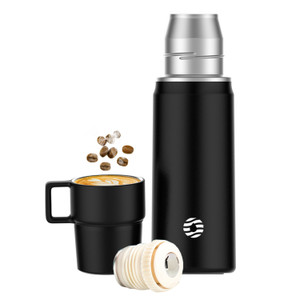 Healter 850ml Stainless Steel Vacuum Flask - Keeps Drink Hot for 24 Hours