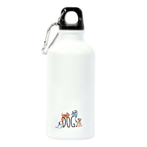Biggdesign Dogs 400ml Aluminum Water Bottle - Eco-Friendly & Durable Biggdesign Dogs 400ml Aluminum Water Bottle - Eco-Friendly & Durable