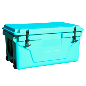 Blue 65QT Outdoor Cooler with 5-Day Ice Retention & Heavy-Duty Features Blue 65QT Outdoor Cooler with 5-Day Ice Retention & Heavy-Duty Features