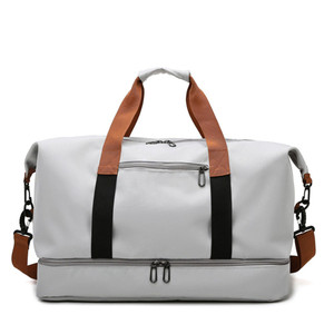 Foldable Waterproof Gym Duffel Bag for Sports & Travel - Ample Storage, Splash-Resistant, Shoe Compartment, Yoga Mat Holder, Versatile Carry Options & Trolley Strap Foldable Waterproof Gym Duffel Bag for Sports & Travel - Ample Storage, Splash-Resistant, Shoe Compartment, Yoga Mat Holder, Versatile Carry Options & Trolley Strap