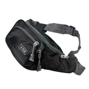 [Street Fashion] Multi-Purpose Fanny Pack with Zip Closure & Adjustable Belt