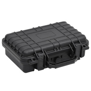 Portable Black Flight Case with Shock-Resistant Shell & Foam Inserts Portable Black Flight Case with Shock-Resistant Shell & Foam Inserts