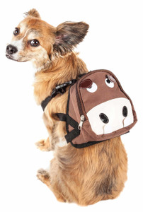 Pet Life 'Mooltese' Animated Dog Harness Backpack with Large Compartment & Ventilated Mesh