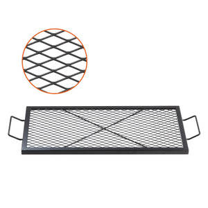 VEVOR X-Marks Fire Pit Grill Grate, Rectangle Cooking Grate, Heavy Duty Steel Campfire BBQ Grill Grid with Handle & Support X Wire, Portable Camping Cookware for Outside Party Gathering, 32 Inch Black(D0102HAJFX8.) VEVOR X-Marks Fire Pit Grill Grate, Rectangle Cooking Grate, Heavy Duty Steel Campfire BBQ Grill Grid with Handle & Support X Wire, Portable Camping Cookware for Outside Party Gathering, 32 Inch Black(D0102HAJFX8.)