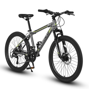 S24102 24 Inch Mountain Bike Boys Girls, Steel Frame, Shimano 21 Speed Mountain Bicycle with Daul Disc Brakes and Front Suspension MTB(D01027X3IBT.) S24102 24 Inch Mountain Bike Boys Girls, Steel Frame, Shimano 21 Speed Mountain Bicycle with Daul Disc Brakes and Front Suspension MTB(D01027X3IBT.)