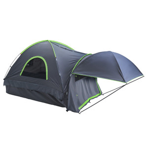 VEVOR Pickup Truck Tent, Fits 8.0-8.2 ft Truck Tents for Camping, Waterproof PU2000 2-3 Person Sleeping Truck Bed Tent, Sturdy Truck Bed Camper Shell with Expandable Awning, Rainfly, Storage Bag