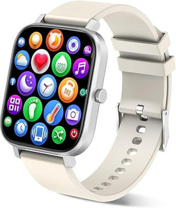 Smart Watch for Men Women Compatible with iPhone Samsung Android Phone 1.69 inch Full Touch Screen IP68 Waterproof Bluetooh Fitness Tracker Heart Rate/Sleep Monitor (Starlight)