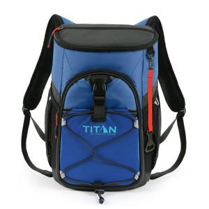24 Can, 16 Quart Backpack Cooler, Ocean Blue