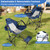 Mesh Design Hammock Camping Chair with Adjustable Footrest & Carrying Bag