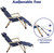 Set of 2 Outdoor Reclining Lawn Chairs with Adjustable Positions and Pillow - Portable Patio Recliners for Pool/Beach