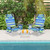 Folding Beach Chair Set with 5 Recline Options - Lightweight & Stylish Design