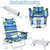 Folding Beach Chair Set with 5 Recline Options - Lightweight & Stylish Design