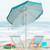 6.5ft Beach Umbrella: Sturdy Frame, Tilt Mechanism, UPF 50+ Fabric