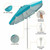 6.5ft Beach Umbrella: Sturdy Frame, Tilt Mechanism, UPF 50+ Fabric