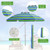 Portable Beach Umbrella with Tilt Mechanism & UPF50+ Protection