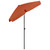 Terracotta Beach Umbrella with UV Protection & Tilt Function | 70.9"x47.2" Coverage