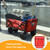 Collapsible Heavy Duty Beach Wagon Cart with Adjustable Handle & Rotating Wheels - Red