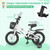 Adjustable Kids Bike with Dual Brakes and Training Wheels - Ages 3-5