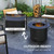 Outsunny Smokeless Fire Pit & BBQ Grill - Portable Wood Burning Bonfire Stove.