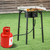 100,000-BTU Portable Propane Camp Stove with Adjustable Legs - Sturdy Design, Cast-Iron Head, Cooking Ability, Detachable Legs