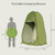 7FT Camping Shower Tent with Privacy, Portable Toilet & Dressing Room, Foldable Sun Shelter