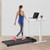 2-in-1 Electric Treadmill with Bluetooth Speaker & Remote Control