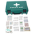 Compact Green First Aid Kit Set with Essential Supplies