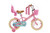 RULLY Kids Bike - Girls 12-16 Inch Bicycle with Training Wheels, Basket, Streamers - Ages 2-7