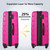 Travel in Style with 3 Piece Hardside Spinner Luggage Set & TSA Lock