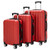 3-in-1 Large Capacity Travel Suitcase Set - Red