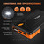 S ZEVZO 1000A Peak Jump Starter - Portable, Powerful, USB Charge & LED Flashlight