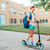 LED Light Up Scooter with Adjustable Height and Handbrake - Perfect for Kids and Adults