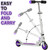 Adjustable Handlebar Kick Scooter for Kids Ages 5-8 - Lightweight Aluminum Frame