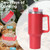 40oz Insulated Stainless Steel Tumbler with Handle, Straw Lid - Hot & Cold Beverage Travel Mug 40oz Insulated Stainless Steel Tumbler with Handle, Straw Lid - Hot & Cold Beverage Travel Mug