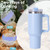 40oz Insulated Stainless Steel Tumbler with Handle and Straw Lid - Reusable Travel Mug for Hot and Cold Beverages