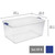 Set of 4 105 Qt. Stadium Blue Plastic Storage Containers - Durable & Versatile