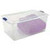 Set of 4 105 Qt. Stadium Blue Plastic Storage Containers - Durable & Versatile