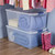 105 Qt. Latch Box Set of 4 - Stadium Blue, Ideal for Camping Supplies & Sporting Equipment