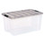 72 Qt. Stack & Pull Clear Plastic Storage Box - Organize with Ease!