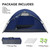 Waterproof 4-Person Dome Camping Tent with Removable Rain Fly & Carrying Bag