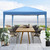 10ft. Foldable Pop-Up Canopy Tent with Mesh Sidewall- Outdoor Gazebo for Parties, Picnics & Camping