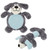 Cozy Play Plush 2 Matching Squeaking Chew Dog Toys - Eco-Friendly, Machine Washable