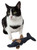 Durable Fish Plush Cat Toy with Catnip & Pom-Pom Tail - Eco-Friendly & Water Resistant