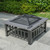 Durable Outdoor Fire Pit Table for Wood Burning with Accessories(D0102HEL0NP.)