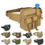 Tactical Waist Bag Denim Waistbag With Water Bottle Holder For Outdoor Traveling Camping Hunting Cycling(D0101H2HFLG.)