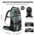 60L Outdoor hiking backpack with internal frame, including rain cover, cyan (Amazon Shipping)(Prohibited by WalMart)(No shipment on weekends)(D0102HLXDSU.)
