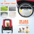 Dog Bike Trailer Foldable Pet Cart with 3 Entrances for Travel(D0102HQ57VV.)