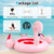 6 People Inflatable Flamingo Floating Island with 6 Cup Holders for Pool and River(D0102H2GJ8V.)